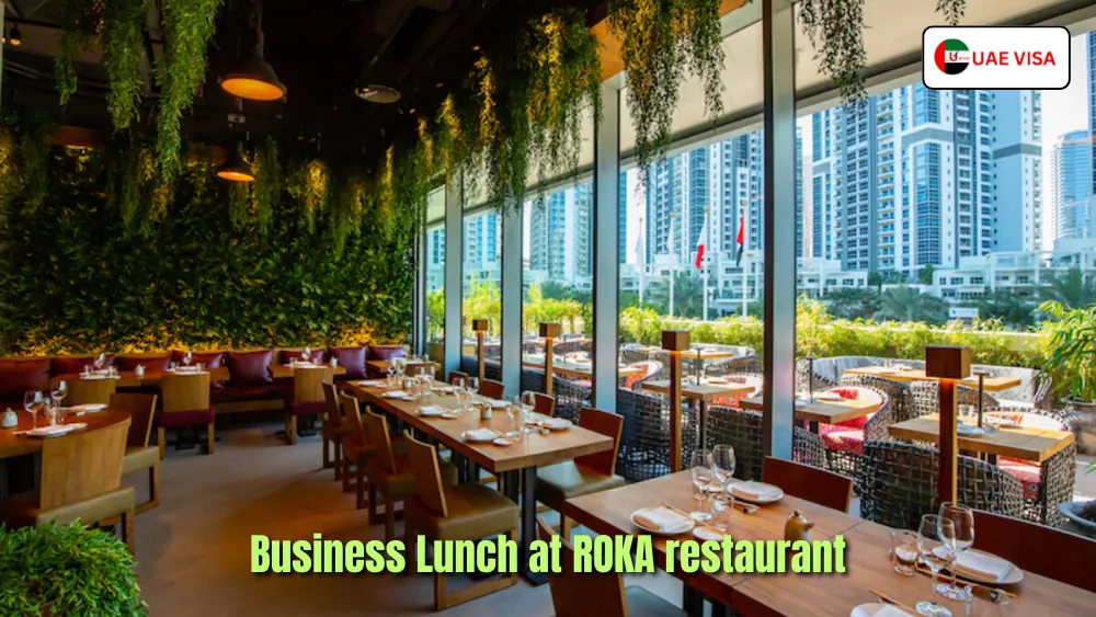 Business Lunch at ROKA restaurant